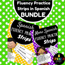 BUNDLE: Spanish Reading Fluency Strips (Tiras de fluidez para lectura)