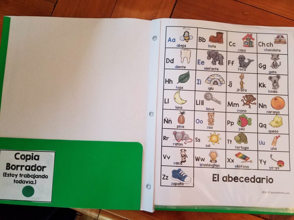 Writer's in Spanish Office & Folders (Taller de Escritura Mini