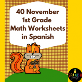 Hojas y centros de matemáticas para noviembre- Primero Grado (Spanish Math)