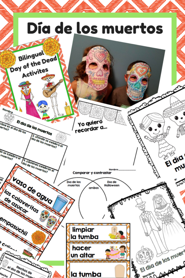 Day of the Dead Activities (Bilingual) Dia de los muertos actividades ...