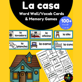 English Cognates Word Wall (Los cognados en ingles) - Spanish