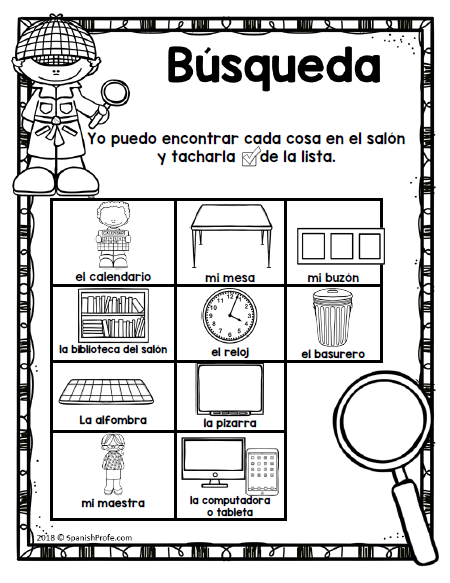 At-Home Spanish Vowel Scavenger Hunt - Bilingually Yours