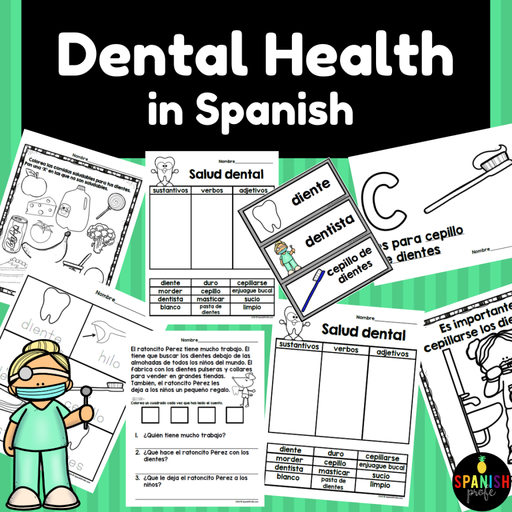 Dental Health in Spanish (Salud dental bucal) Spanish Profe