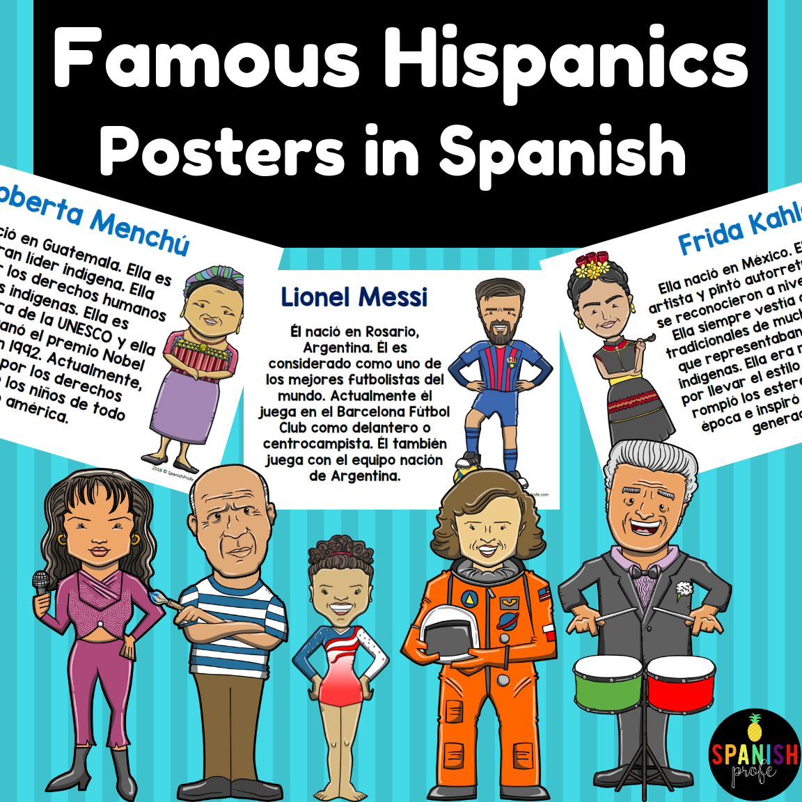 Hispanic Heritage Month Posters in Spanish (Carteles mes de herencia